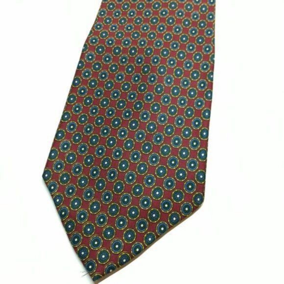 ZODIAC Men's Silk Tie Vintage Retro Accessories Premium handmade Italy One Size - Picture 4 of 8